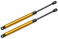 BYD Dolphin hood damper with yellow carbon fiber finish and gas strut support