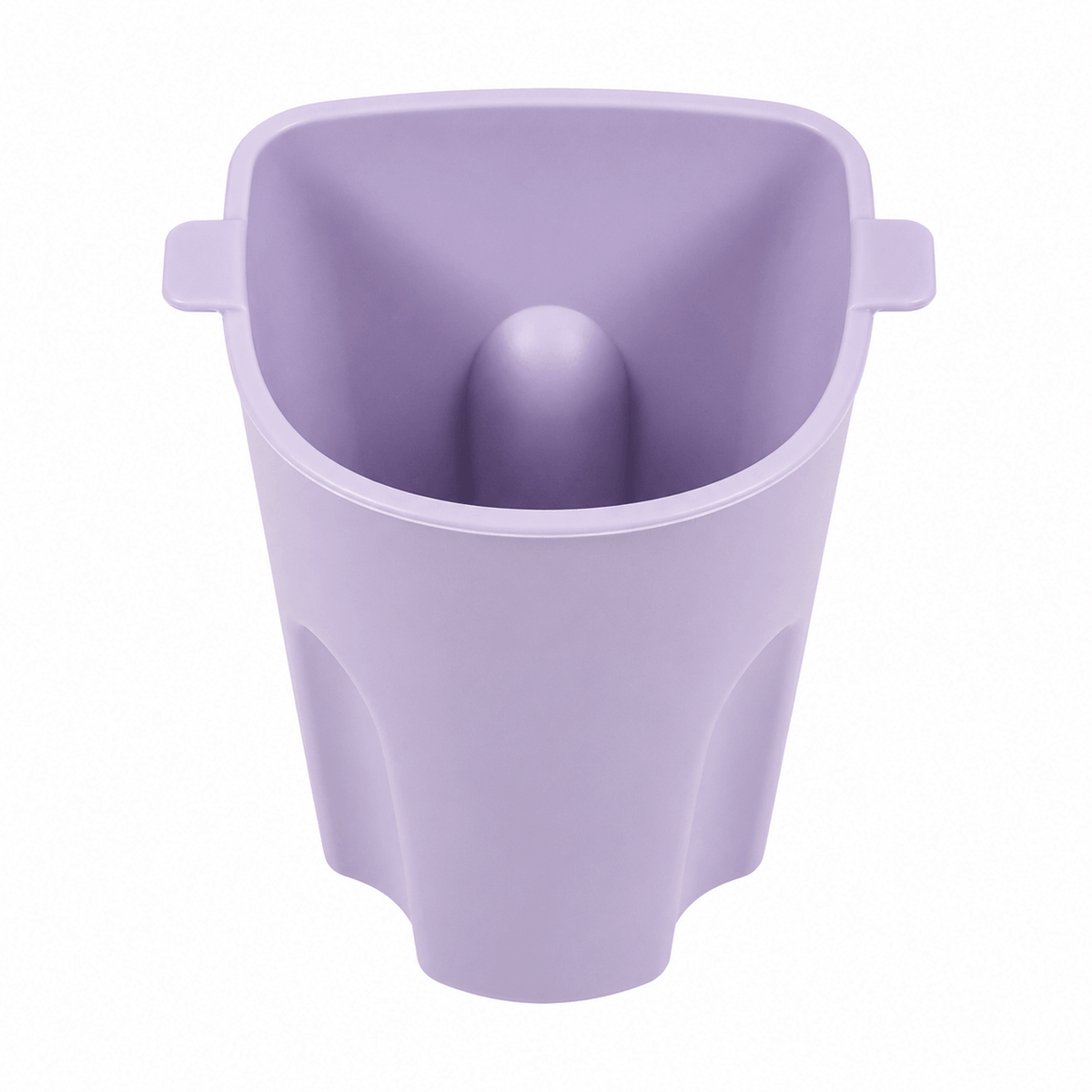 BYD Dolphin rear cup holder storage box in black for 2021–2025 models, removable ABS console organizer with drainage design purple