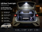 BYD Dolphin Surf, Dolphin Mini and Seagull LED rear trunk light illuminating the cargo area at night