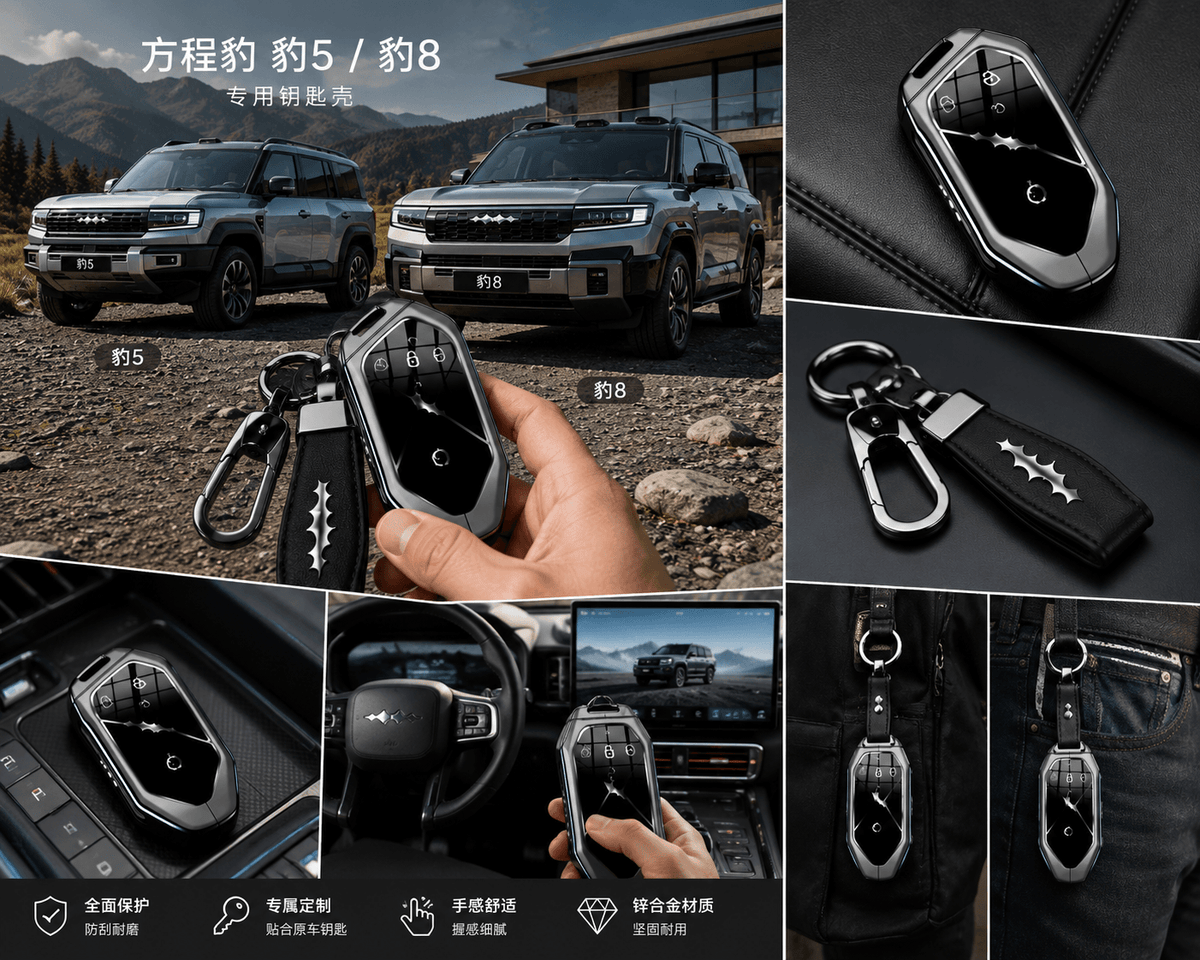 BYD Formula Leopard 5 & Leopard 8 Key Case Lifestyle with Model