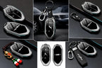 BYD Formula Leopard 5/8 Titanium 3/7 Leather Key Case | Zinc Alloy Remote Key Fob Cover