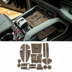 Leather Anti-Slip Cup Holder and Door Slot Mats for BYD Formula Leopard 5 Denza B5 Interior Accessories
