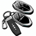BYD Formula Leopard 5/8 Titanium 3/7 Leather Key Case | Zinc Alloy Remote Key Fob Cover