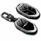BYD Formula Leopard 5/8 Titanium 3/7 Leather Key Case | Zinc Alloy Remote Key Fob Cover