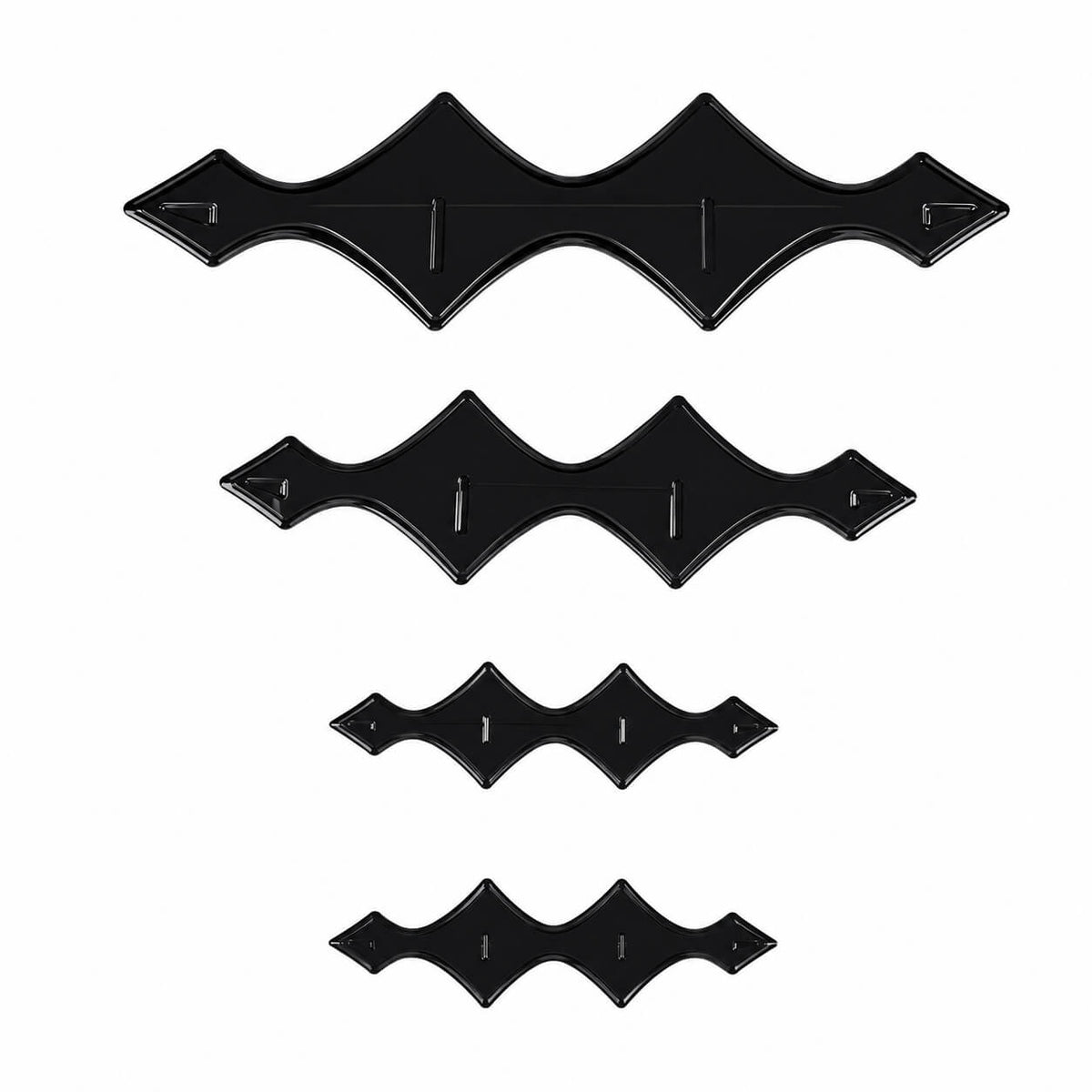 BYD Leopard 5 Front and Rear Logo Cover Black Carbon Trim 2023-2025