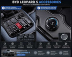 BYD Leopard 5 Center Console Button Sticker | Refrigerator Knob Protective Film