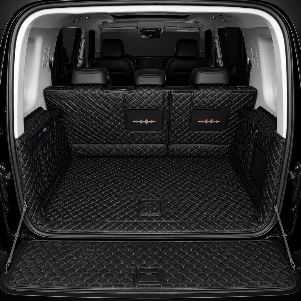 BYD Leopard 5 Denza B5 Full Coverage Leather Trunk Mat Cargo Liner black