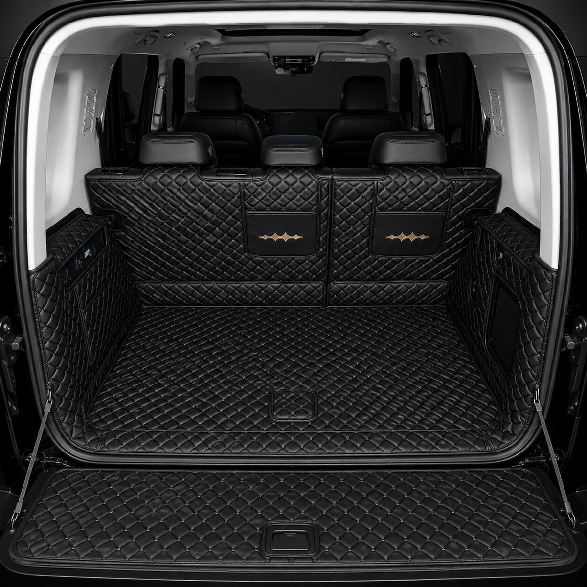 BYD Leopard 5 Denza B5 Full Coverage Leather Trunk Mat Cargo Liner black