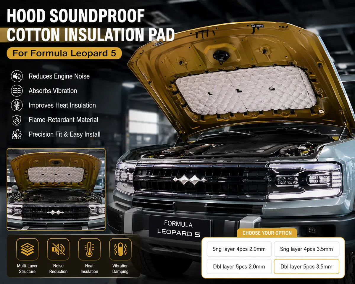 BYD Leopard 5 Hood Sound Insulation Cotton | Engine Noise Reduction Liner (2023–2026)