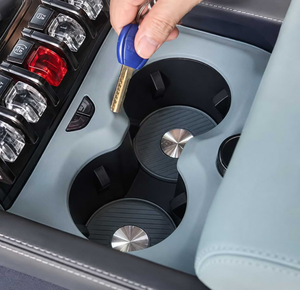 BYD Leopard 5 Interior Center Console and Cup Holder Silicone Mat 2023-2025