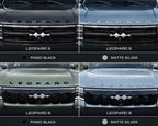 Premium auto hood lettering stickers installed on BYD Leopard 5 and Leopard 8 bonnet