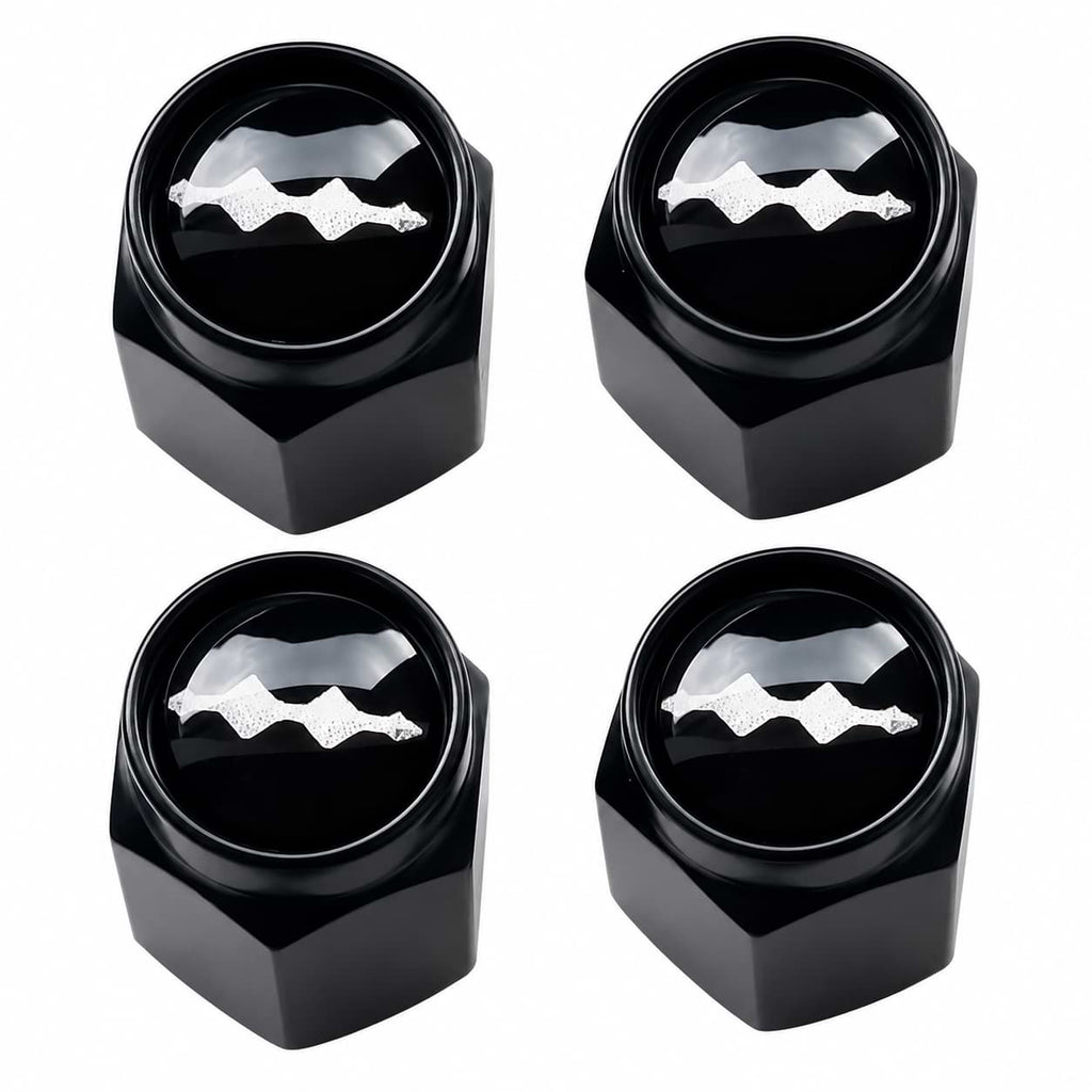 BYD Leopard 5 Leopard 8 Black Metal Tire Valve Stem Caps