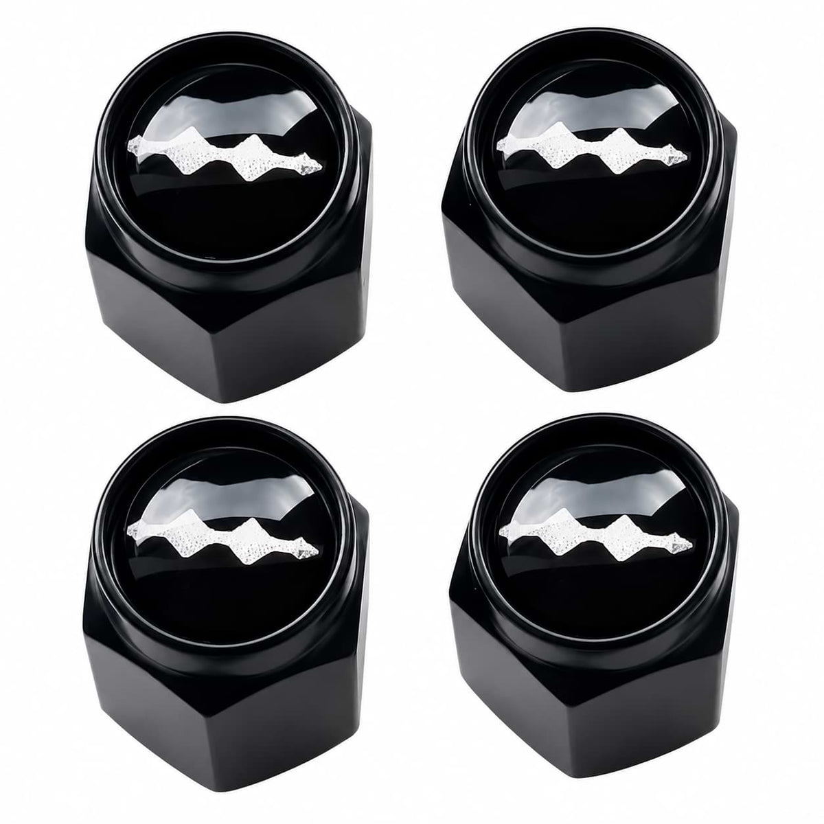 BYD Leopard 5 Leopard 8 Black Metal Tire Valve Stem Caps