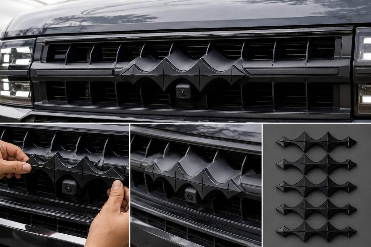 Matte Black Front Grille Emblem for BYD Leopard 5 & Leopard 8 (2024–2026)