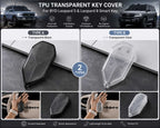 TPU Transparent Smart Key Cover for BYD Leopard 5 and Leopard 8 with clear anti-fall protection