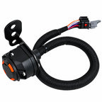 BYD Formula Leopard 5 trailer wiring harness featuring a protected wiring loom, mounting bracket, trailer connector, and covered electrical connections for compatible trailer lighting applications.