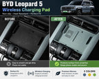 BYD Leopard 5 Wireless Charging Pad Before and After Interior Upgrade