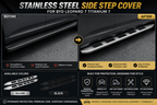 BYD Leopard 7 Titanium 7 Stainless Steel Side Step Cover Before and After