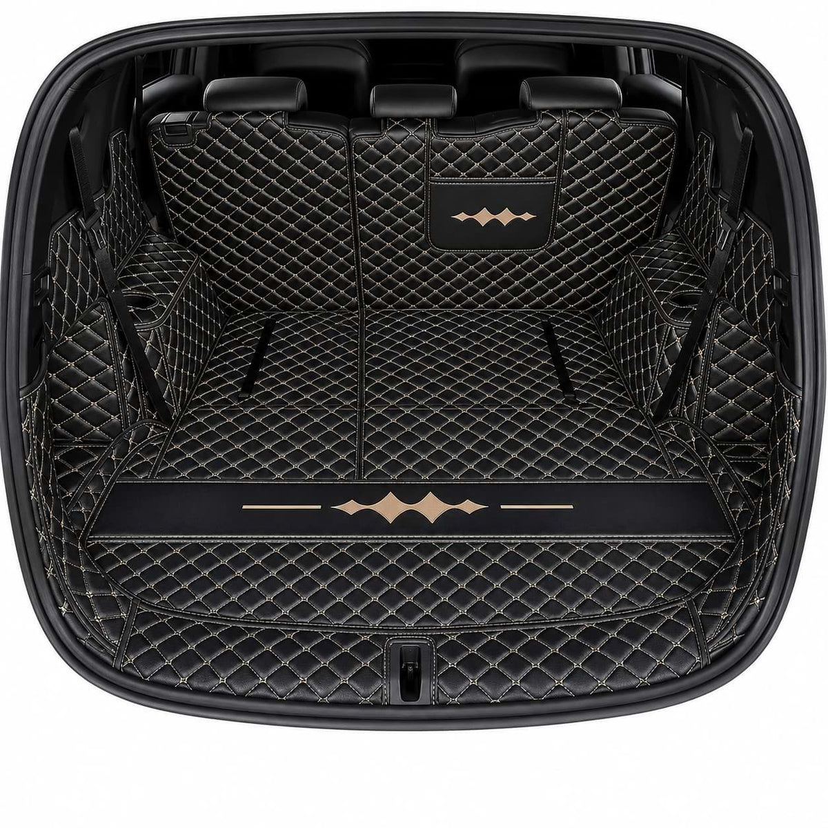BYD Leopard 8 2024 2025 Black Leather Trunk Mat Full Surround Waterproof Liner beige