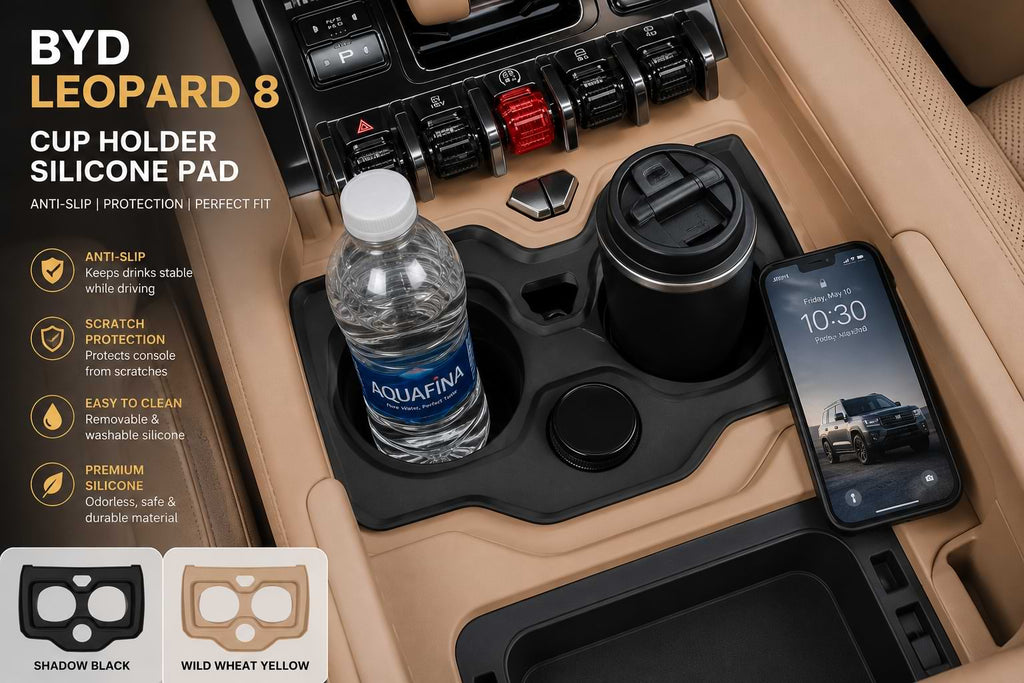 BYD, BYD Leopard 8, BYD Leopard 8 2024, BYD Leopard 8 2025, Cup Holder Silicone Pad