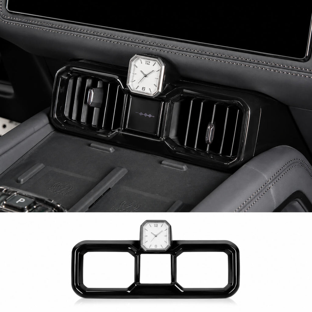 BYD Leopard 8 Denza B8 central quartz clock and air vent interior upgrade