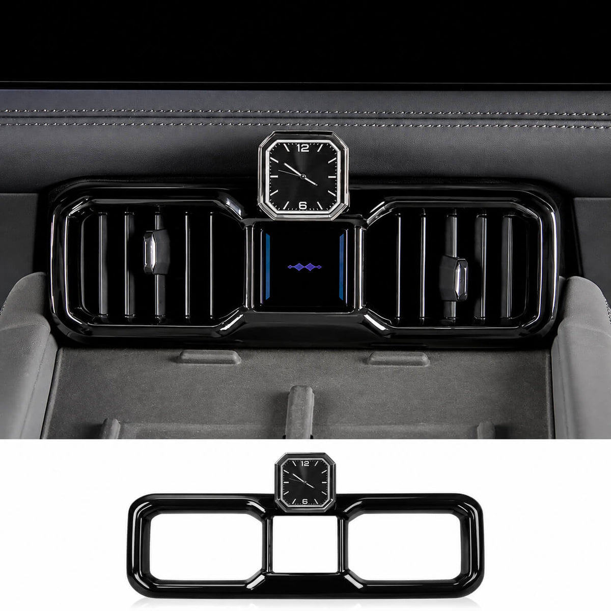 BYD Leopard 8 Denza B8 central quartz clock and air vent interior upgrade