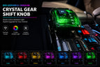 BYD Leopard 8 Denza B8 Crystal Gear Shift Knob Installed with Green Lighting
