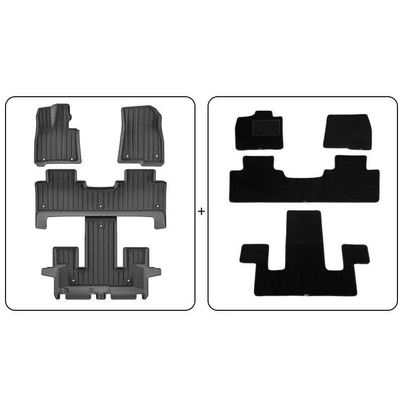 For BYD Leopard 8 2024+, Denza B8 Car Carpet Floor Mat Waterproof Trunk Mat 6/7 Seats Car