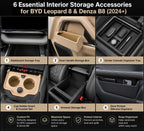 6 Essential Interior Storage Accessories for BYD Leopard 8 & Denza B8 (2024+)
