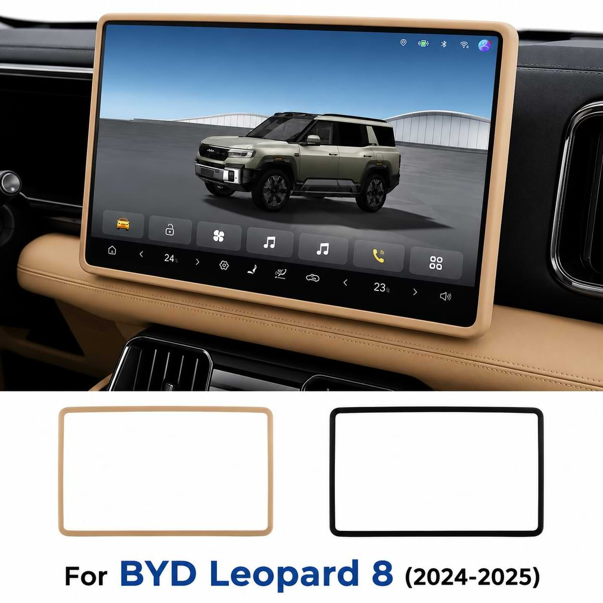 BYD Leopard 8 & Denza B8 Silicone Screen Frame Protector