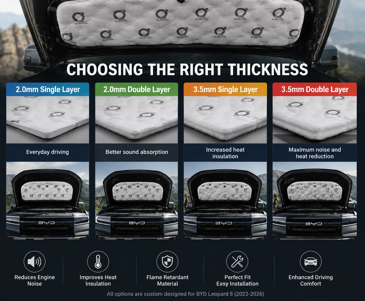 BYD Leopard 8 Hood Sound Insulation Kit Installation