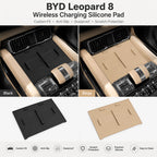 BYD Leopard 8 Wireless Charging Silicone Pad | Black & Beige Colors