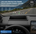 BYD Leopard Titanium 7 Ti7 2025 LHD HUD protective frame installed on dashboard