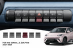 BYD Seagull and Dolphin dashboard switch button cover trim set for 2021-2025 models