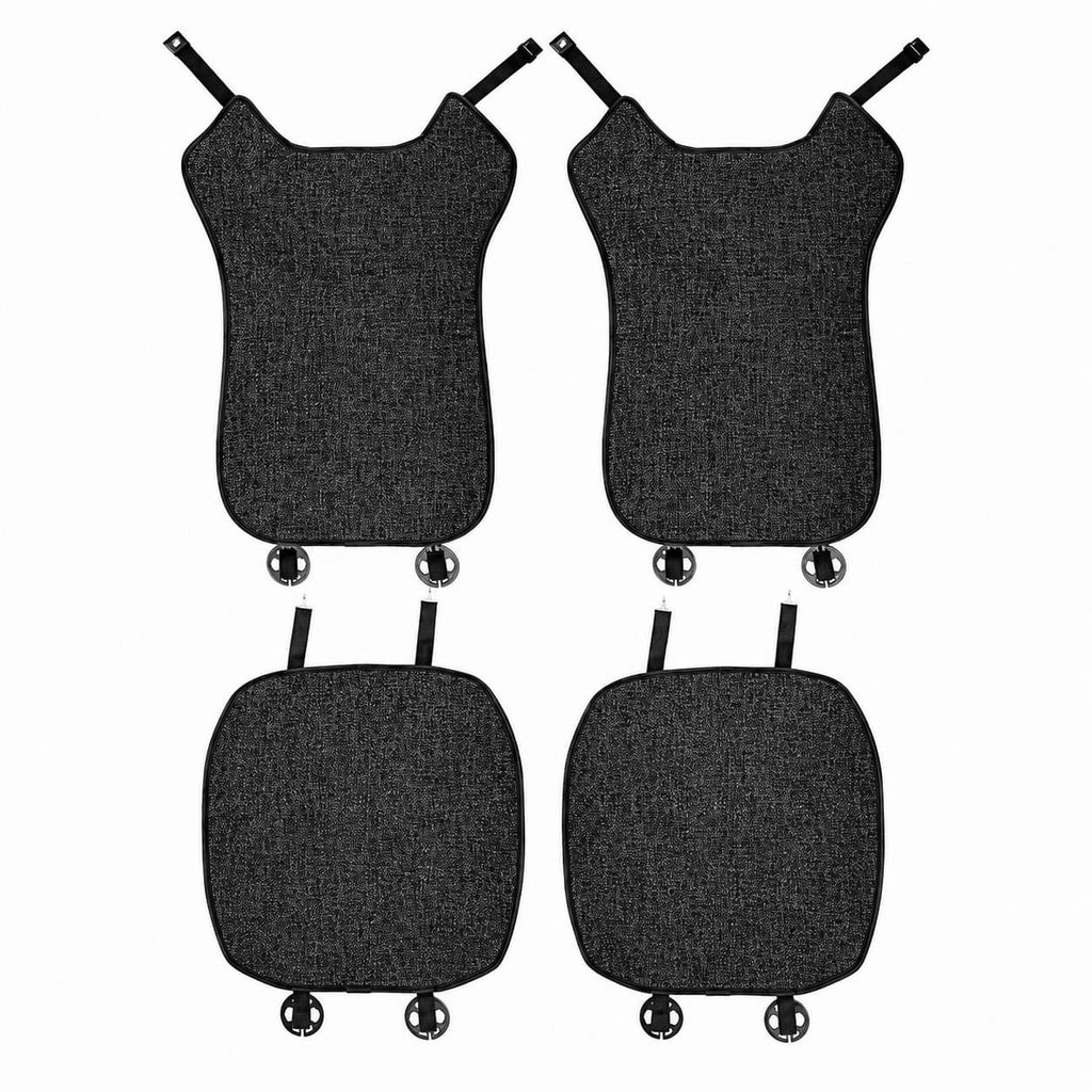 Grey front seat cushion and backrest cover set designed for BYD Seal EV 2023-2024 models