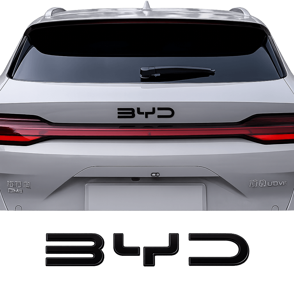 BYD Seal U Sealion 6 Black Front Badge & Rear Emblem Sticker | Song Plus DM-i Logo Cover