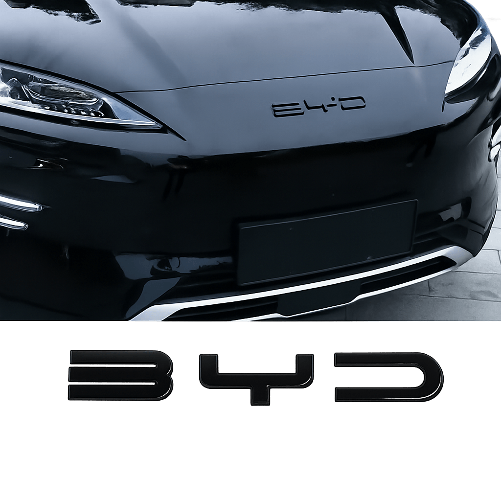 BYD Seal U Sealion 6 Black Front Badge & Rear Emblem Sticker | Song Plus DM-i Logo Cover