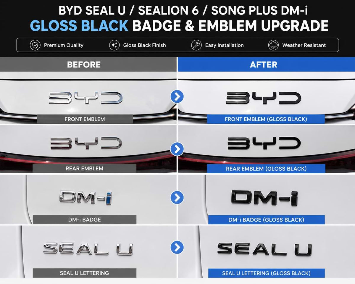 BYD Seal U Sealion 6 Song Plus DM-i Black Badge Upgrade Before and After Comparison