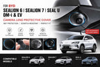 Protect your BYD camera lenses from scratches, dust, and road debris with a crystal-clear 360° protective cover for Sealion 6, Sealion 7, and Seal U models.