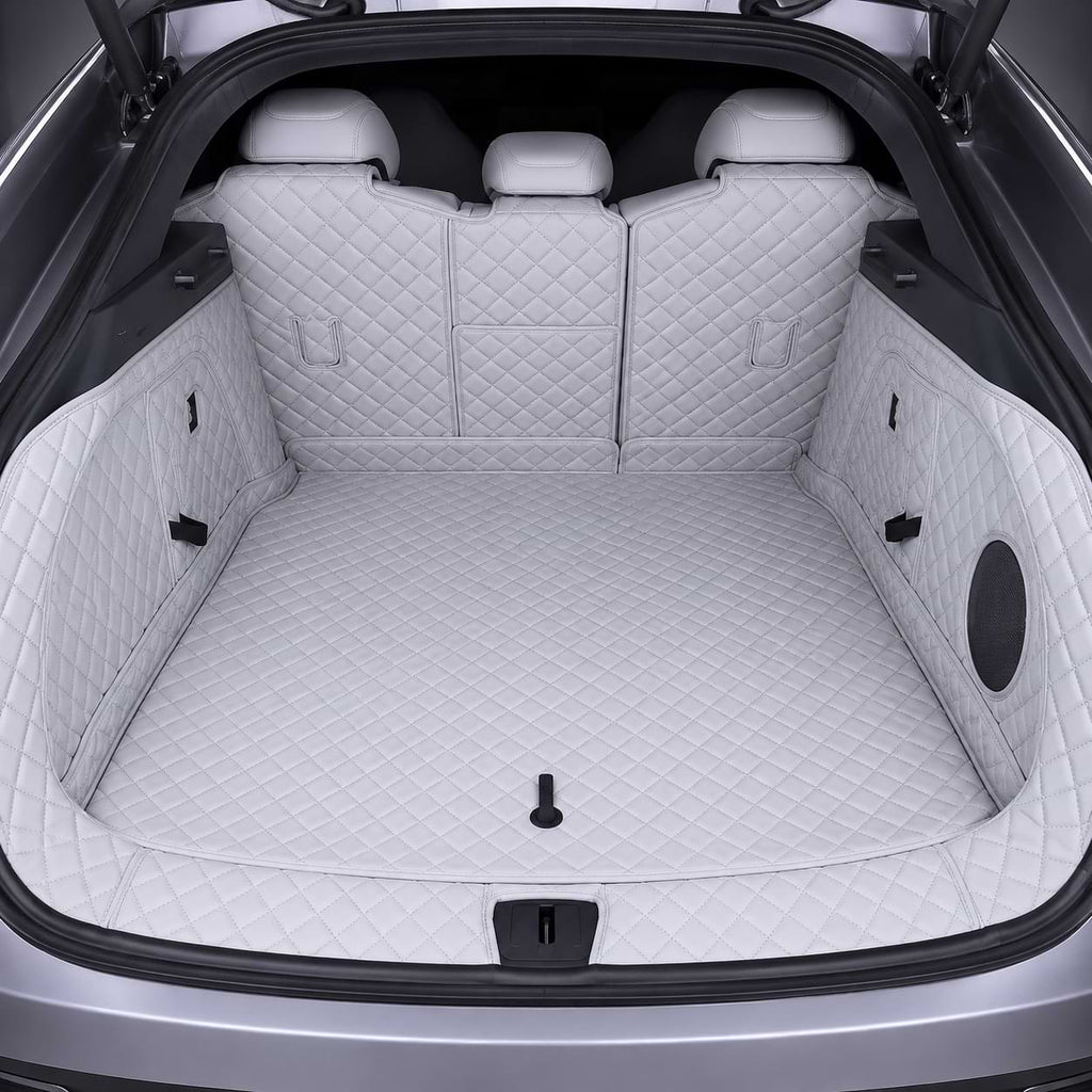 Premium quilted cargo liner installed in the BYD Sealion 7 EV, providing full trunk coverage and protection against dirt, spills, scratches, and everyday cargo wear. Designed for a factory-style fit and enhanced interior appearance.