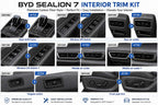 BYD Sealion 7 Interior Trim Kit Before and After Comparison Carbon Fiber Style Accessories