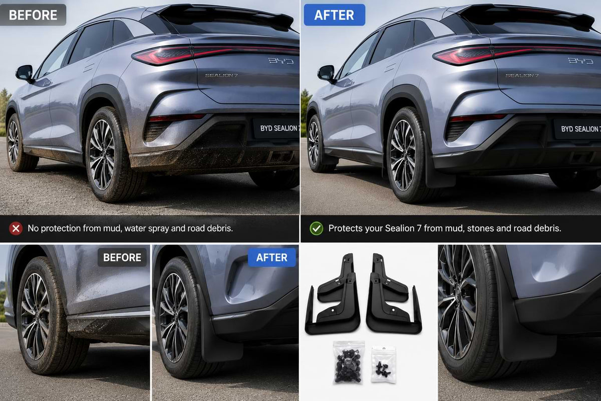 BYD Sealion 7 Mud Flaps 2024-2025 Front & Rear Splash Guards Mudguards Fender Protection