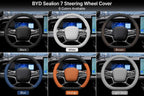 BYD Sealion 7 2024-25+ Leather Steering Wheel Cover | Breathable Non-Slip Grip | Premium Interior