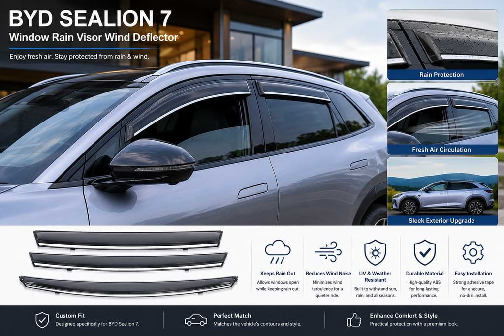 BYD Sealion 7 Window Rain Guard Deflector Set
