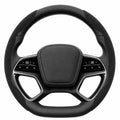 Segmented Suede Steering Wheel Cover for BYD Atto 3 Seal Dolphin Shark 6 Sealion 7 black
