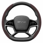 Segmented Suede Steering Wheel Cover for BYD Atto 3 Seal Dolphin Shark 6 Sealion 7