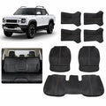 Black Half-Cover Nappa Leather Seat Covers Installed in BYD Shark 6 Dual Cab Pickup