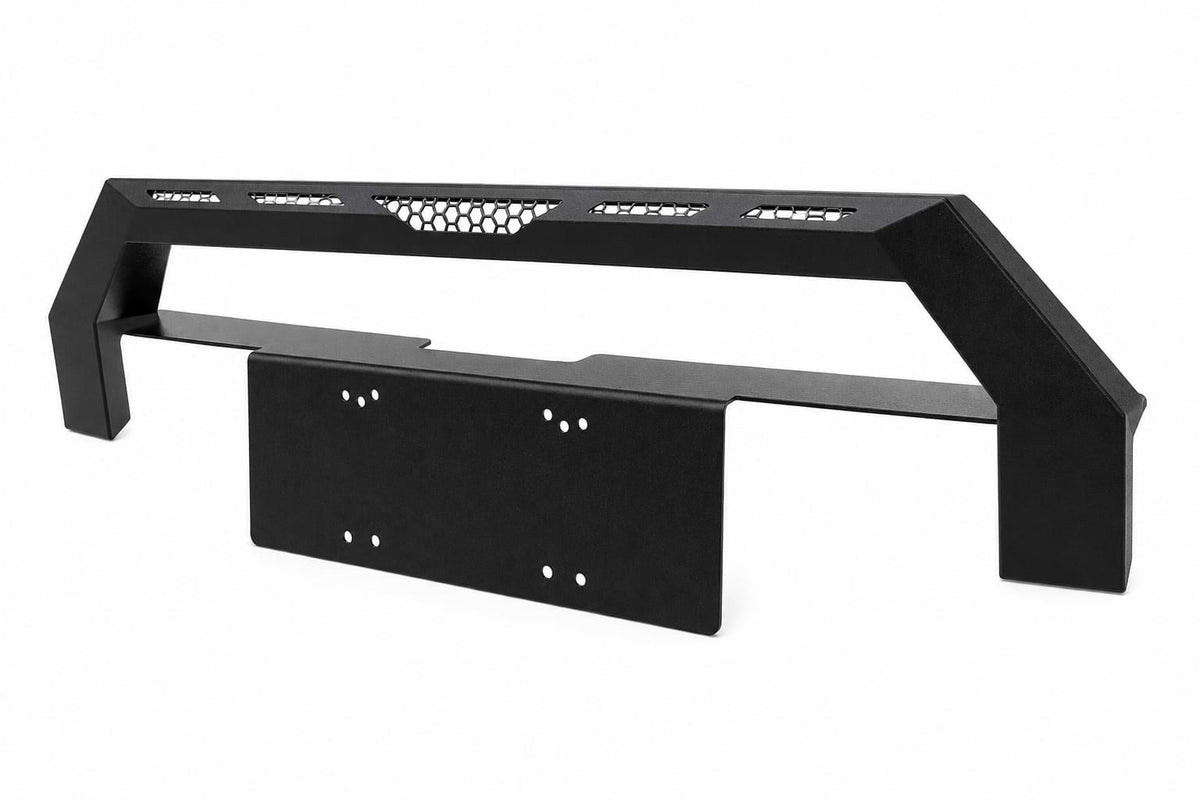 Heavy-duty matte black bull bar grille guard for BYD Shark 6 front bumper