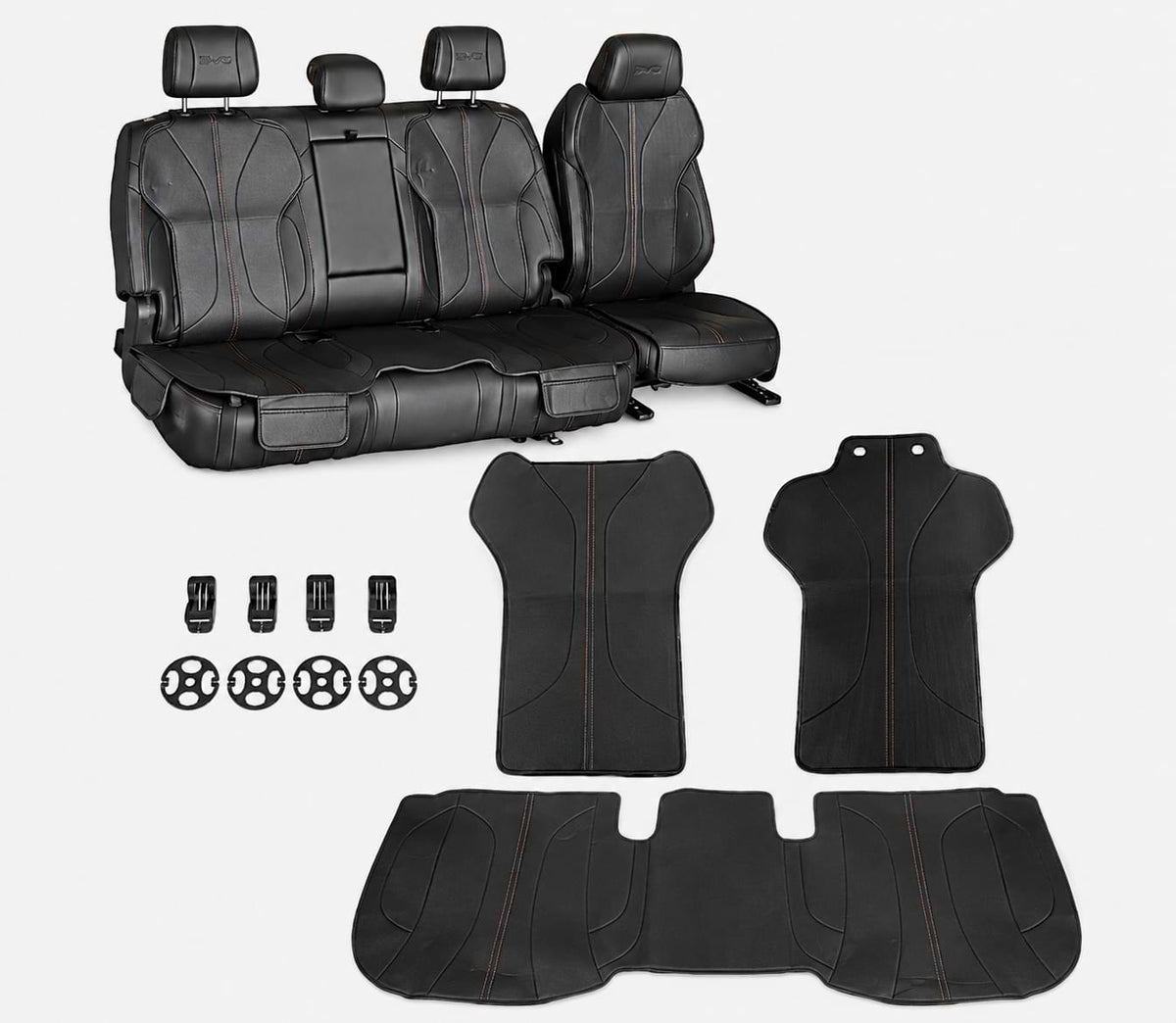Premium black Nappa leather seat cover full set for BYD Shark 6 interior