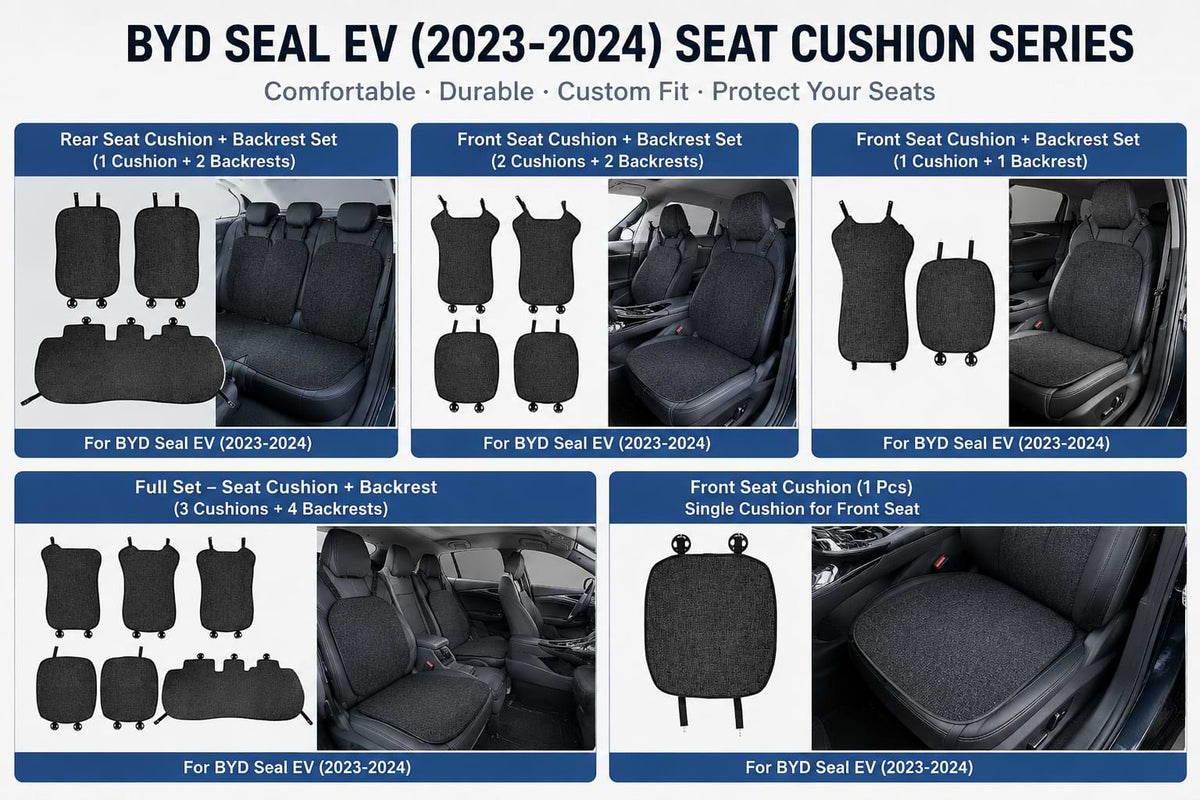 BYD Seal EV 2023-2024 Linen Seat Cushion Protector Breathable Four Seasons Seat Pad